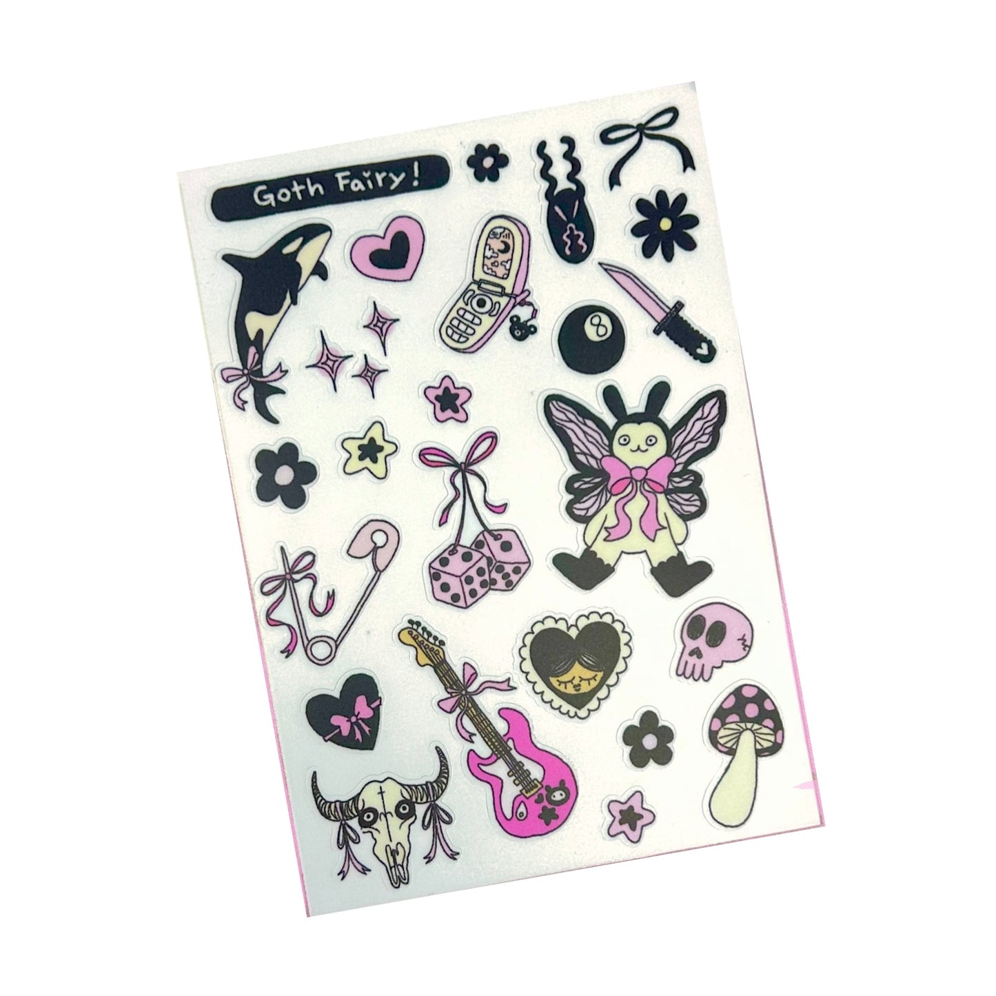 Goth Fairy Sticker Sheet