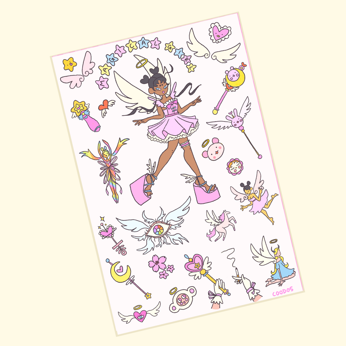Magical Girl Sticker Sheet