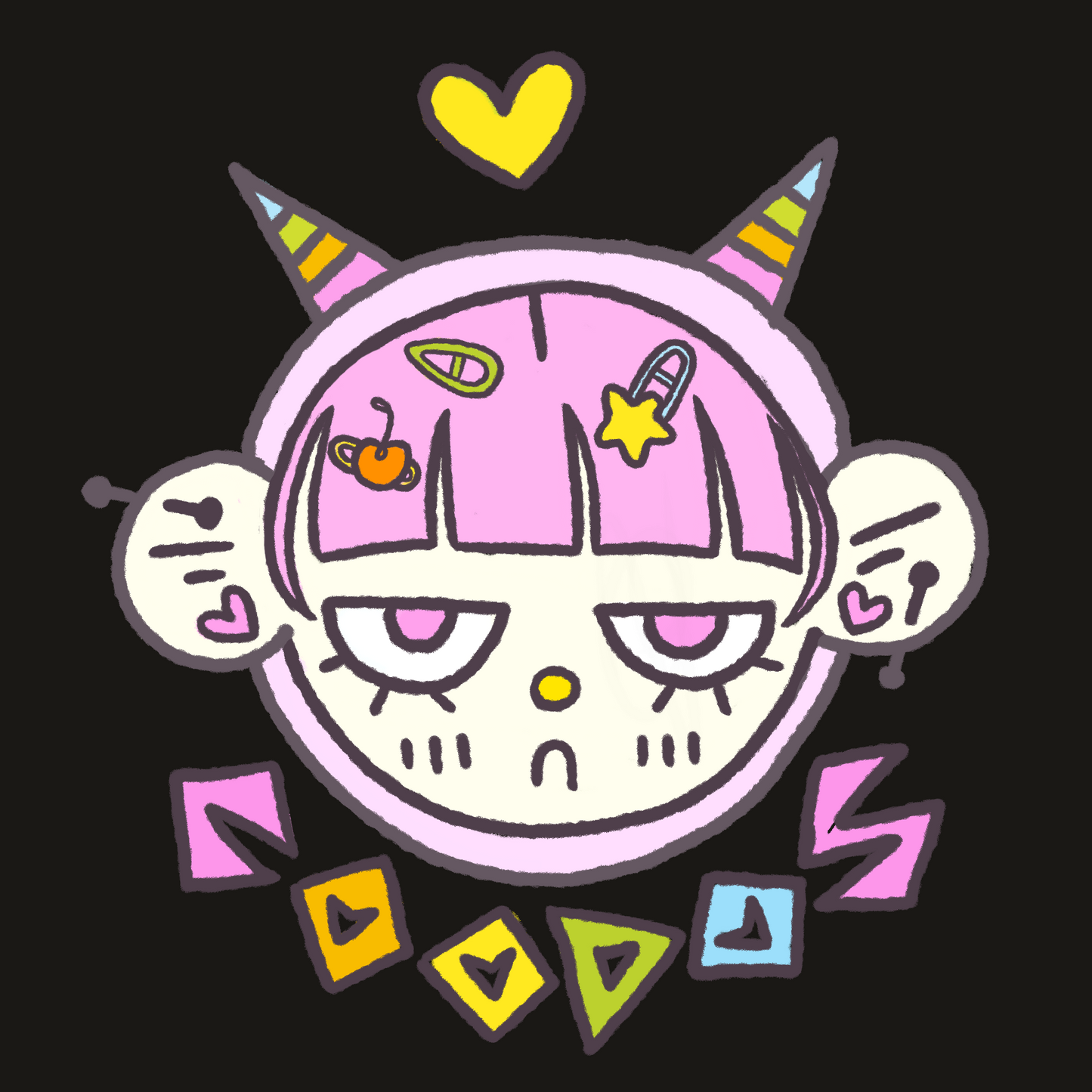Goth Cutie Coodos Sticker