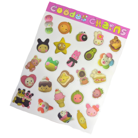 Clay Charms Sticker Sheet