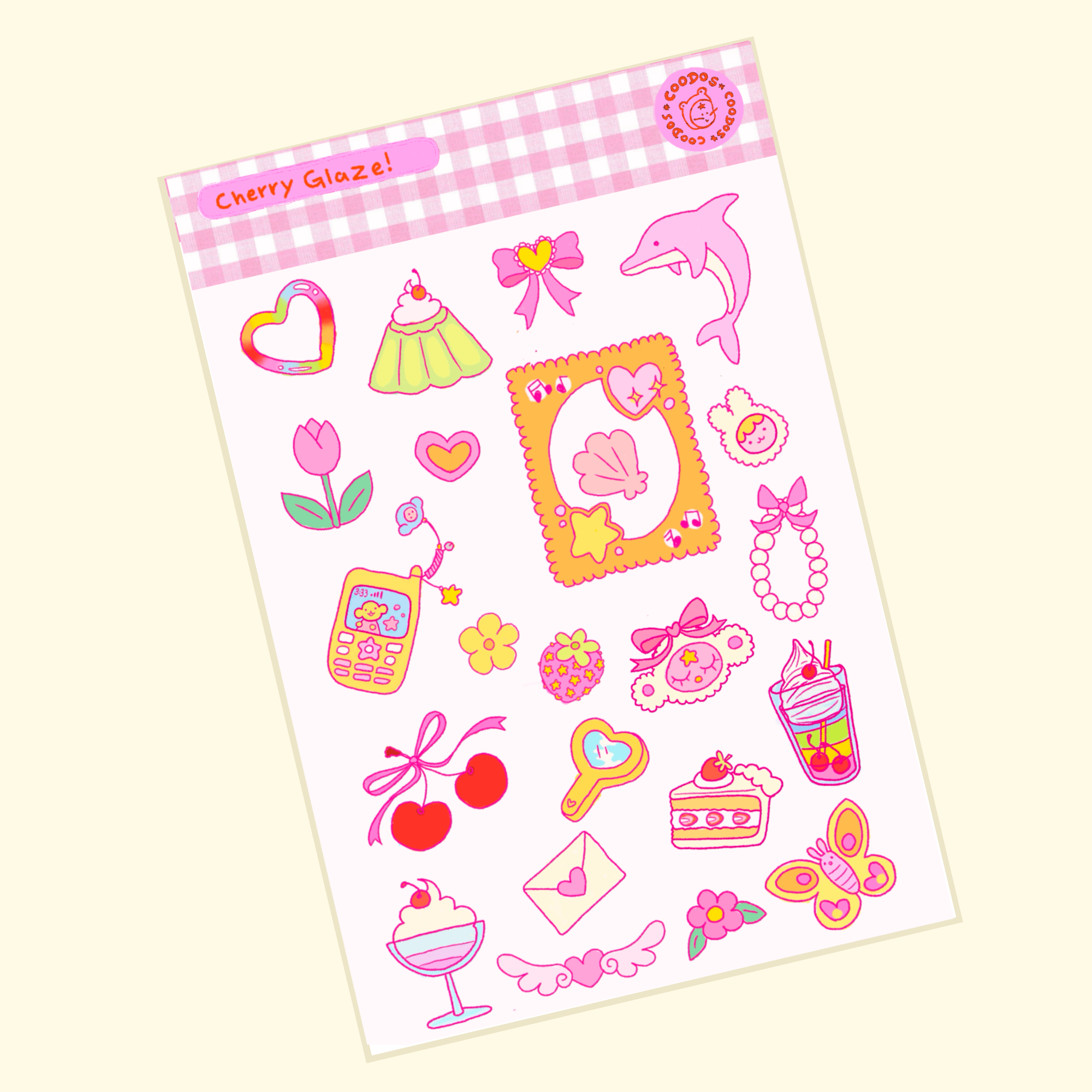 Cherry Glaze Sticker Sheet
