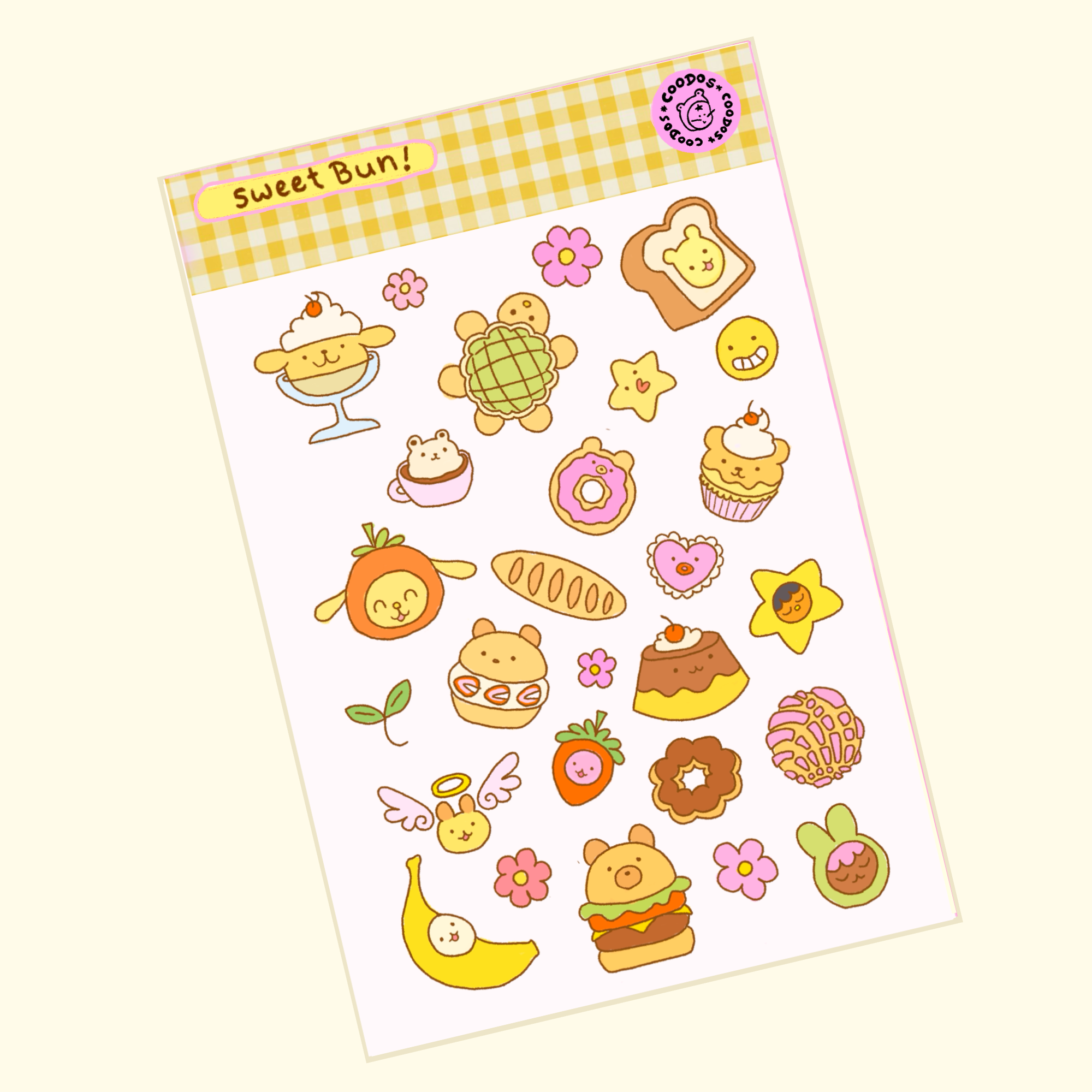 Sweet Bun Sticker Sheet