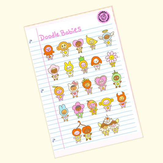 Doodle Babies Sticker Sheet
