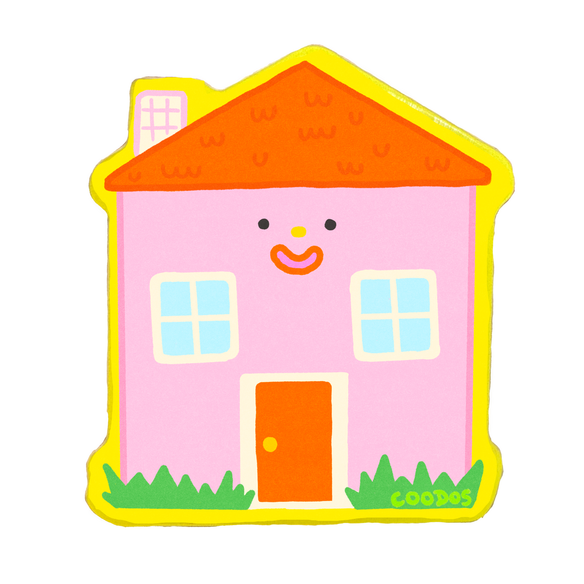 ⋆｡‧˚ʚ ୨ৎ Pink House Sticker ୨ৎ ɞ˚‧｡⋆